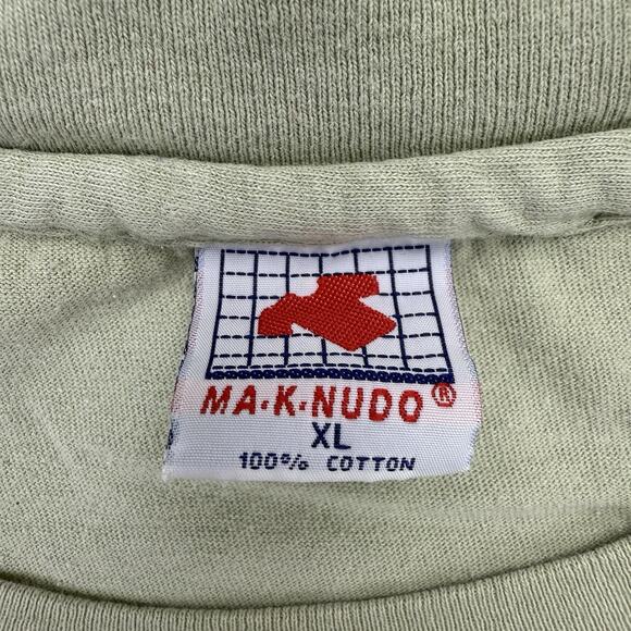 Vintage Copan Honduras Shirt Mens XL Green Mayan Short Sleeve Single Stitch - Picture 10 of 13